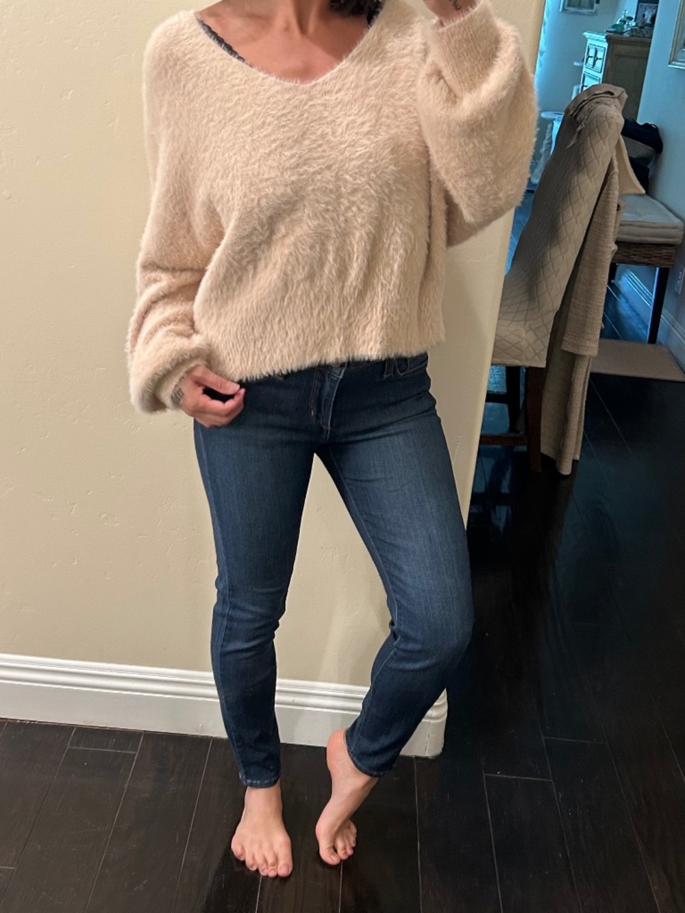 Just Black Dark Wash Skinny Jeans